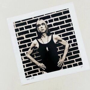 Vintage 90s Anton Corbijn Double Sided Iggy Pop x LL Cool J Print